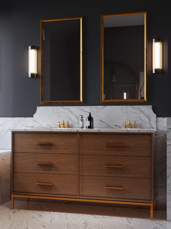 White Oak Bathroom Vanity