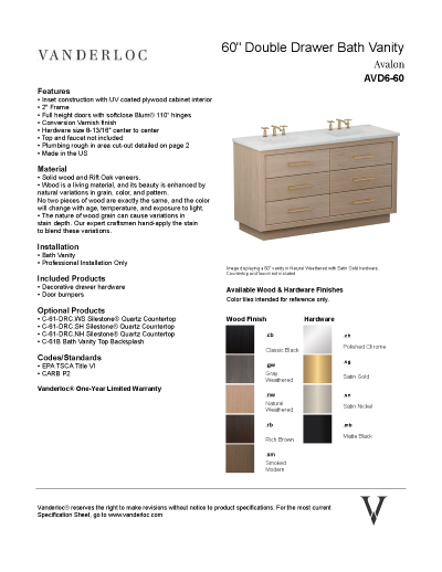 AVD6 Specifications