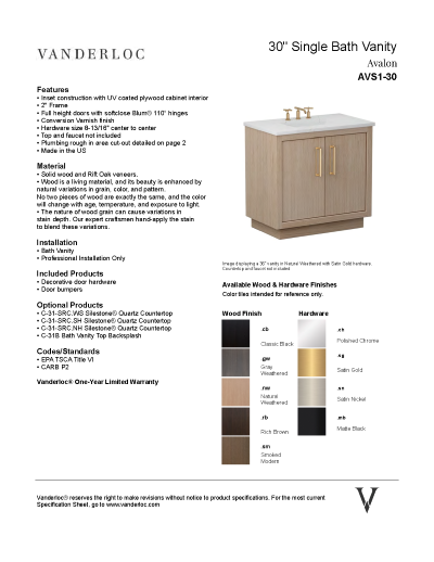 AVS1 Specifications