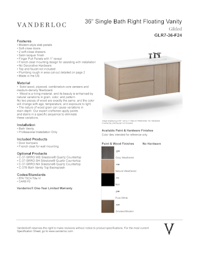 GLR7-F24 Specifications