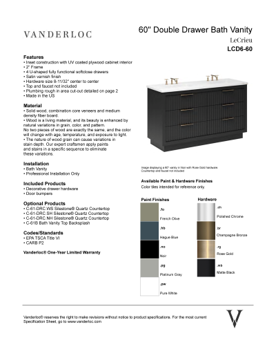 LCD6 Specifications