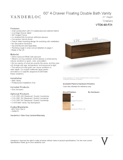 VTD6-F Specifications