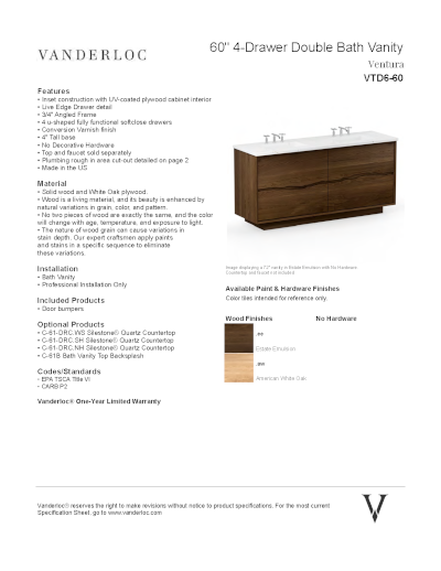 VTD6 Specifications